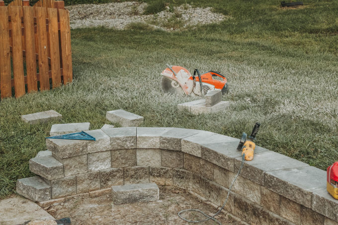 Versa Lok Landscape Retaining Wall Gas Powered Concrete Saw Tool Rental