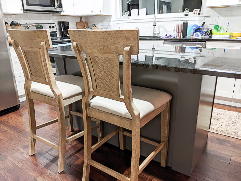 Cushioned bar stool backs
