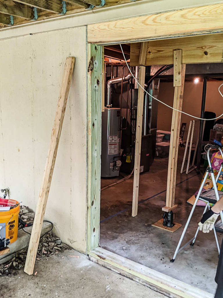 REPLACING OUR BASEMENT PATIO DOOR DIY INSTALL Grove House Reno