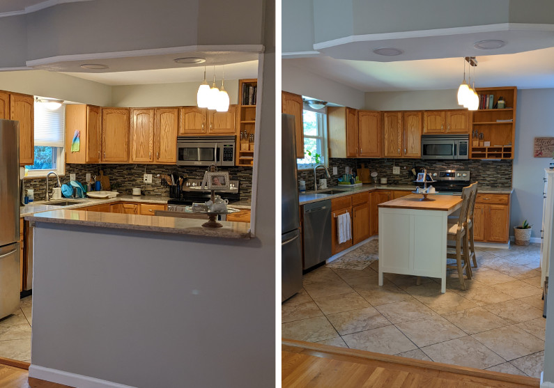 REMOVING A HALF WALL OPEN CONCEPT KITCHEN Grove House Reno